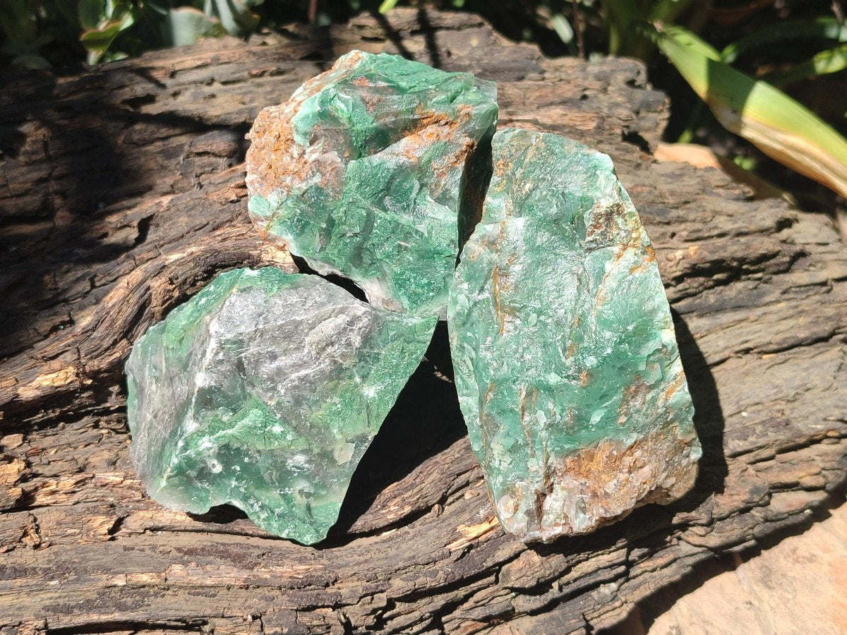 Natural Swazi Jade Cobbed Specimens x 12 From Swaziland - Toprock Gemstones and Minerals 