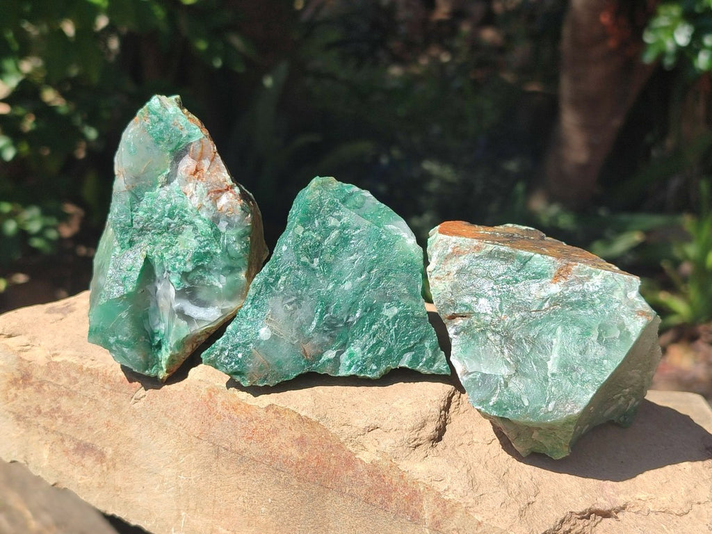 Natural Swazi Jade Cobbed Specimens x 12 From Swaziland - Toprock Gemstones and Minerals 