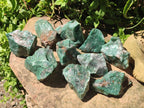 Natural Swazi Jade Cobbed Specimens x 12 From Swaziland - Toprock Gemstones and Minerals 