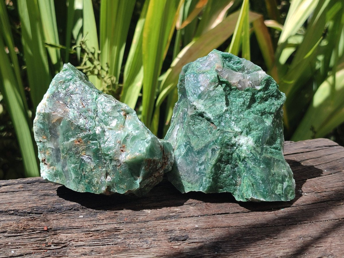 Natural Swazi Jade Cobbed Specimens x 12 From Swaziland - Toprock Gemstones and Minerals 