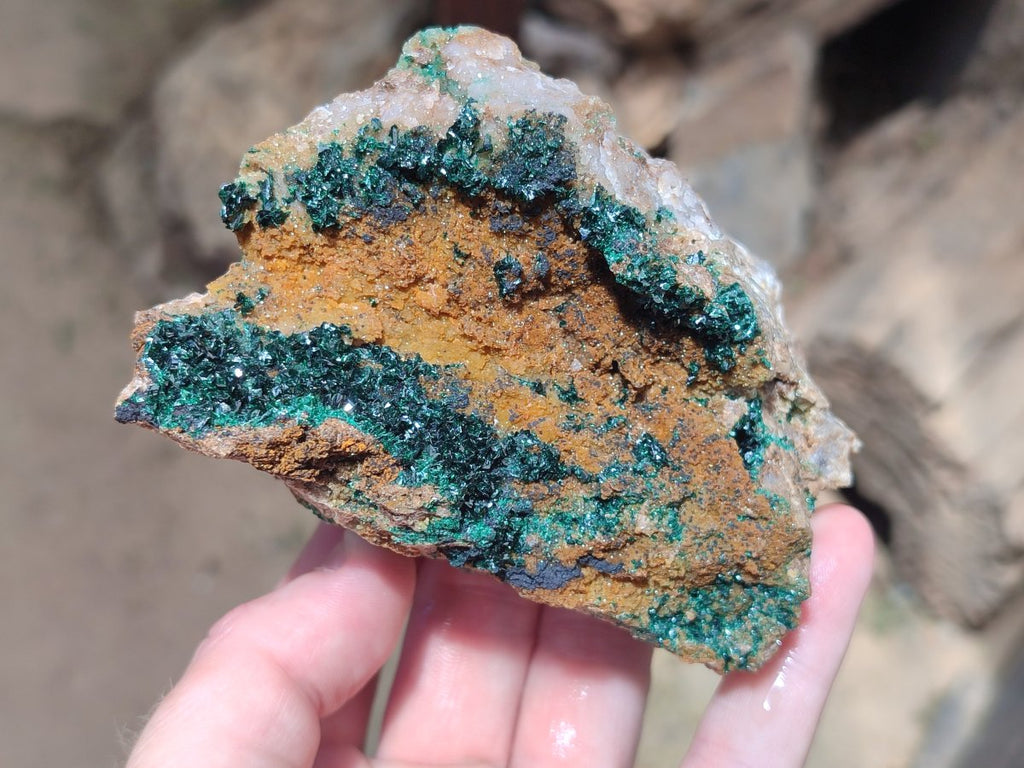 Natural Crystalline Malachite Specimens x 3 From Tenke Fungurume, Congo - Toprock Gemstones and Minerals 