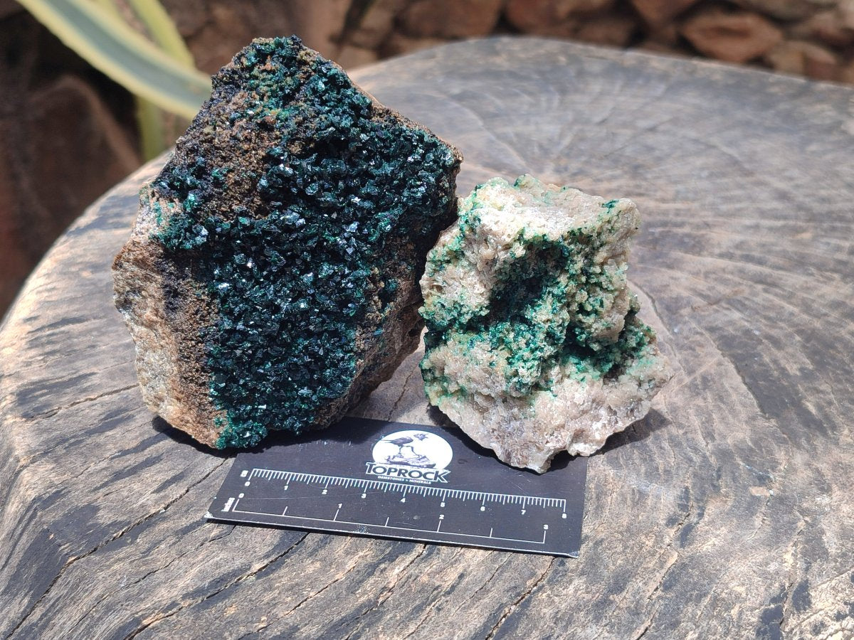 Natural Crystalline Malachite Specimens x 3 From Tenke Fungurume, Congo - Toprock Gemstones and Minerals 