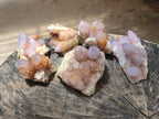 Natural Amethyst and Ametrine Spirit Clusters x 6 From Boekenhouthoek, South Africa