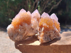 Natural Amethyst and Ametrine Spirit Clusters x 6 From Boekenhouthoek, South Africa