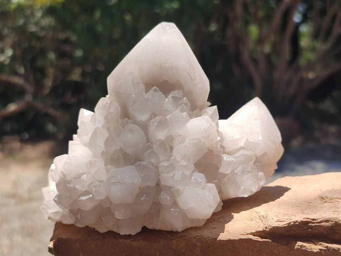 Natural Cascading Candle Quartz Clusters x 4 From Antsirabe, Madagascar