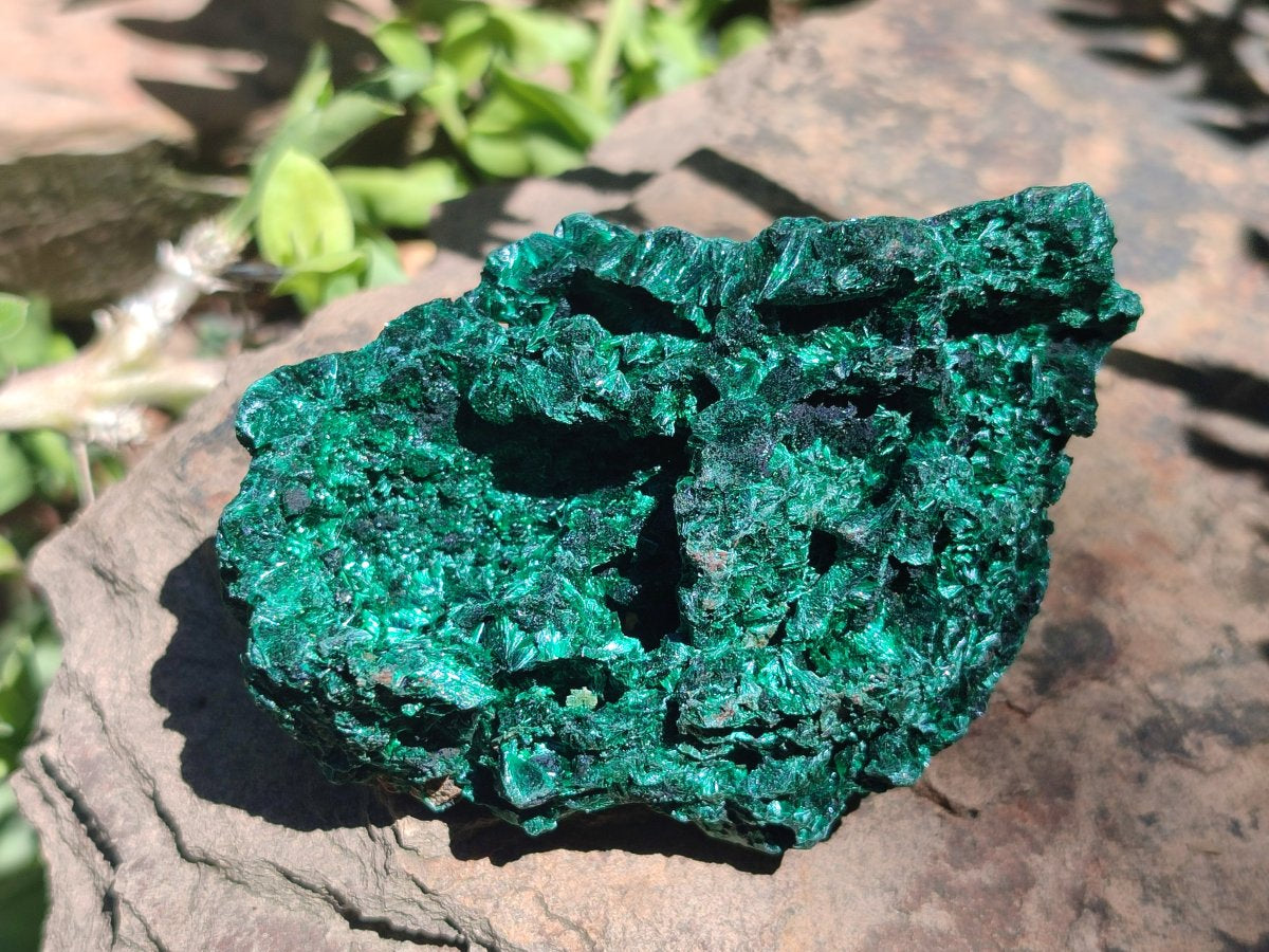 Natural Silky Malachite Specimens x 6 From Kasompe, Congo
