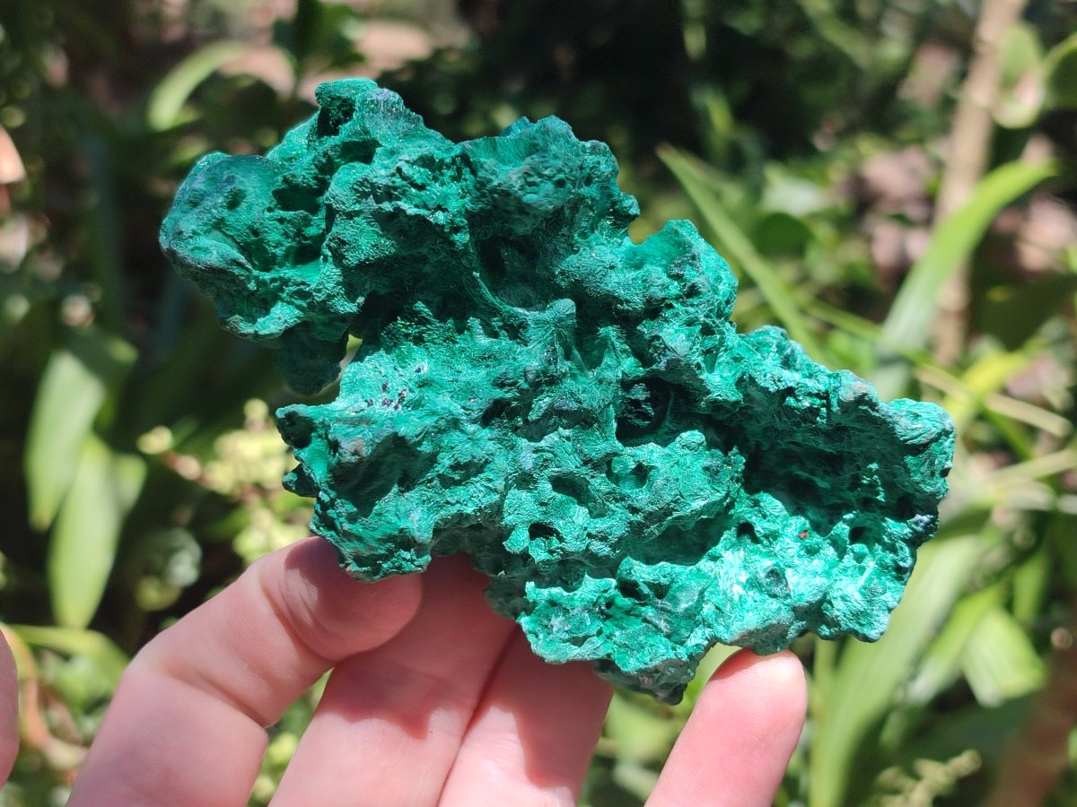 Natural Silky Malachite Specimens x 6 From Kasompe, Congo