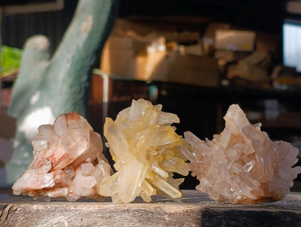 Natural Mixed Quartz Crystal Clusters x 24 From Madagascar - Toprock Gemstones and Minerals 