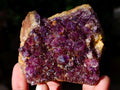 Natural Dark Purple Amethyst Quartz Crystal Plates x 12 From Boekenhouthoek, South Africa