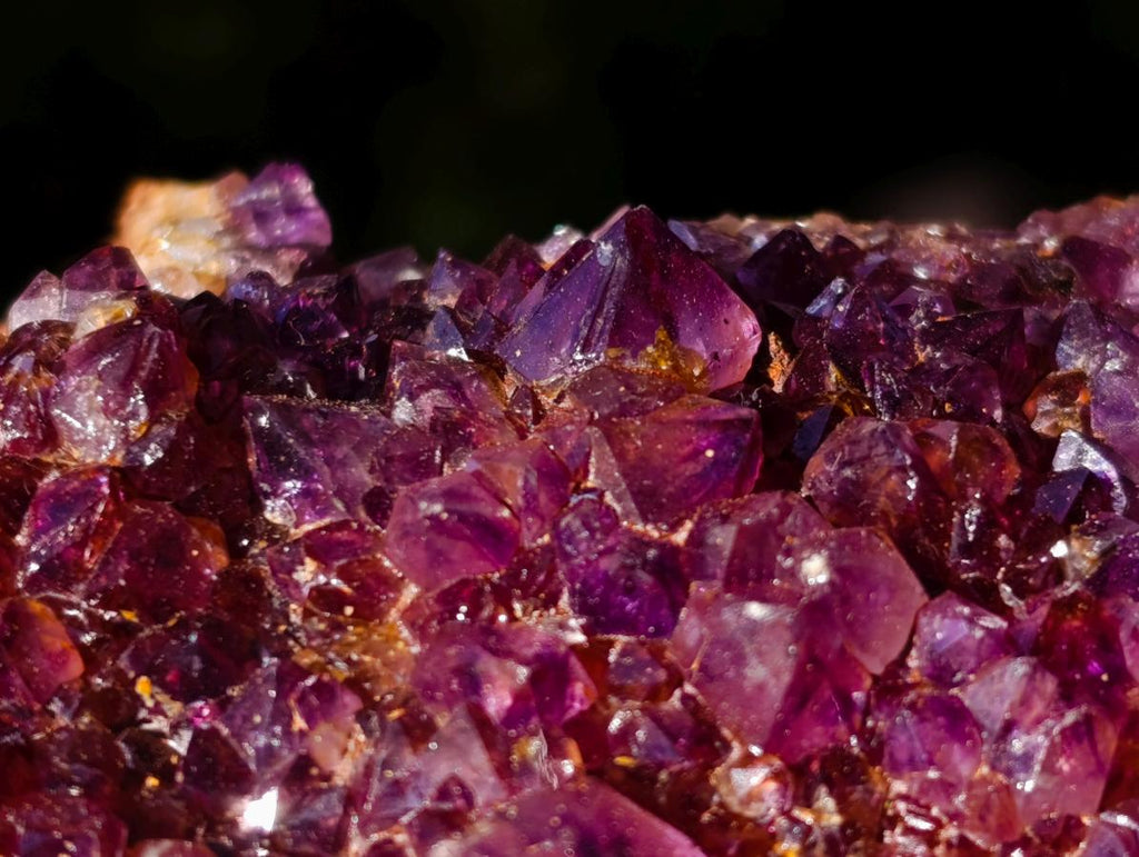 Natural Dark Purple Amethyst Quartz Crystal Plates x 12 From Boekenhouthoek, South Africa