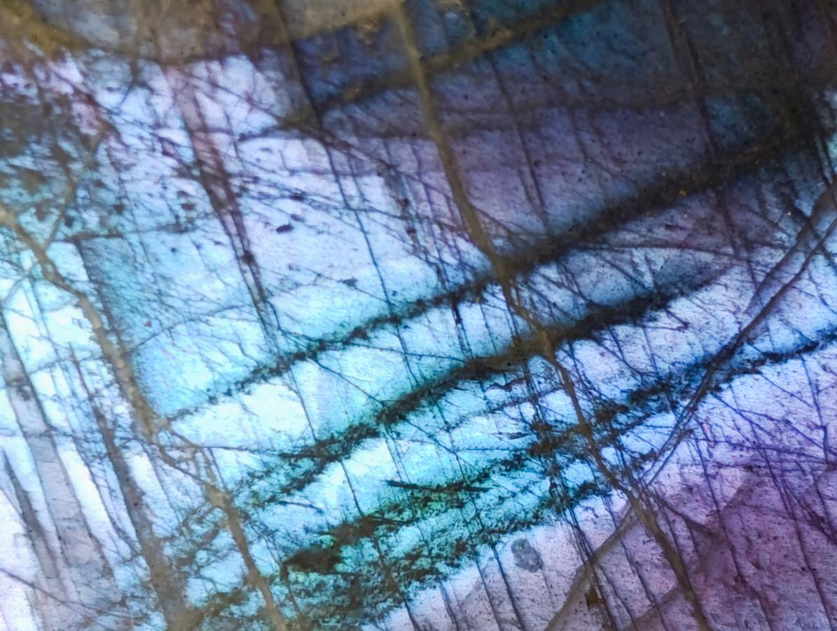 Polished Rare Purple Sunset Flash Labradorite Standing Free Forms x 6 From Madagascar - Toprock Gemstones and Minerals 