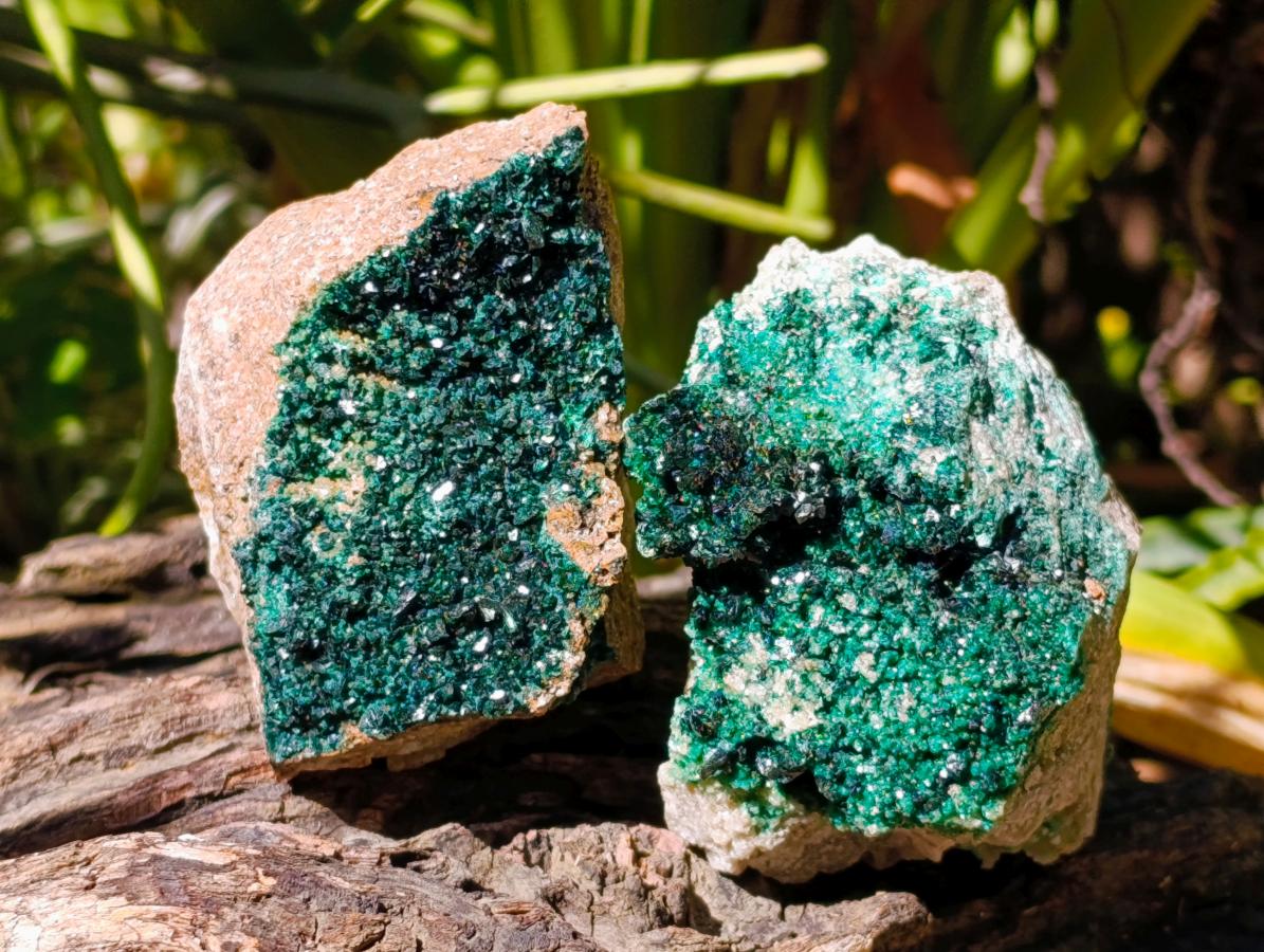 Natural Crystalline Malachite Specimens x 6 From Tenke Fungurume, Congo - Toprock Gemstones and Minerals 