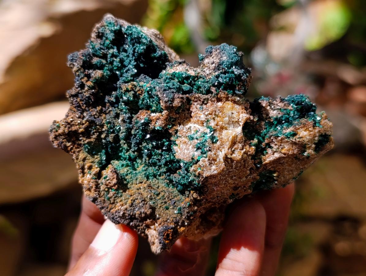 Natural Crystalline Malachite Specimens x 6 From Tenke Fungurume, Congo - Toprock Gemstones and Minerals 