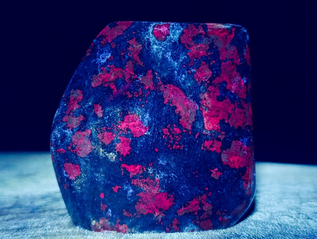 Polished Ruby Corundum In Chrome Verdite Standing Free Forms x 6 From Mutoko, Zimbabwe