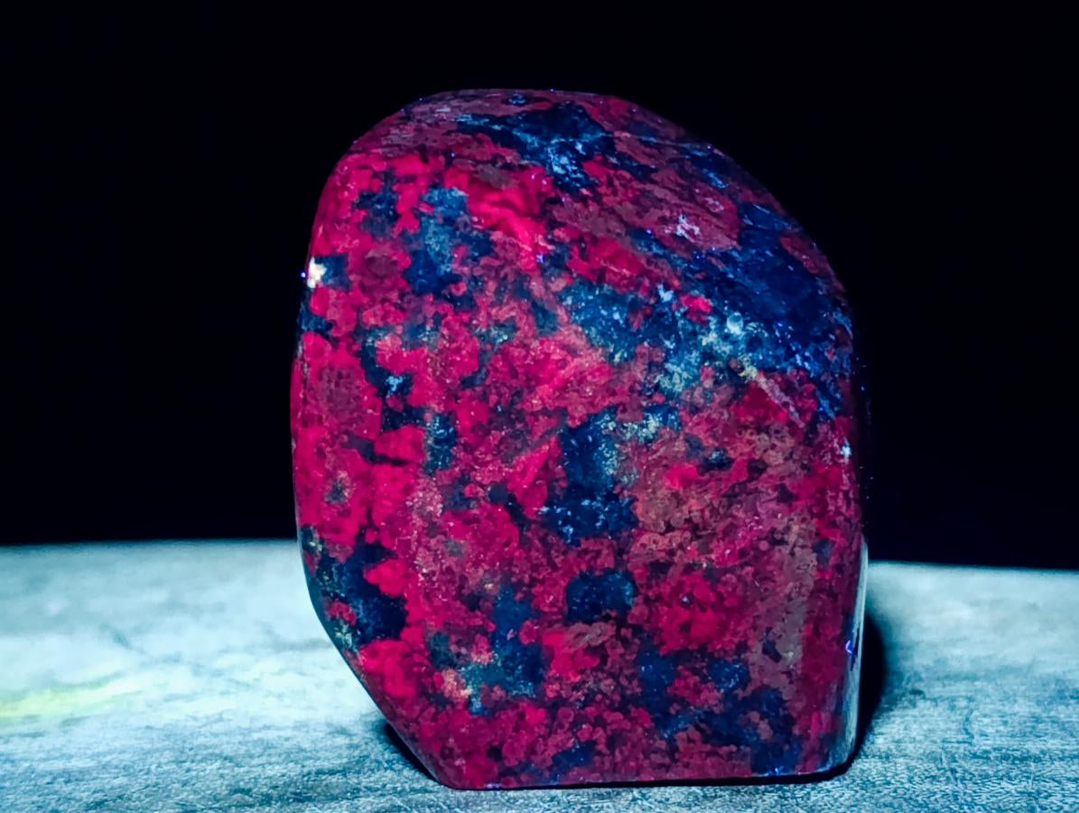 Polished Ruby Corundum In Chrome Verdite Standing Free Forms x 6 From Mutoko, Zimbabwe