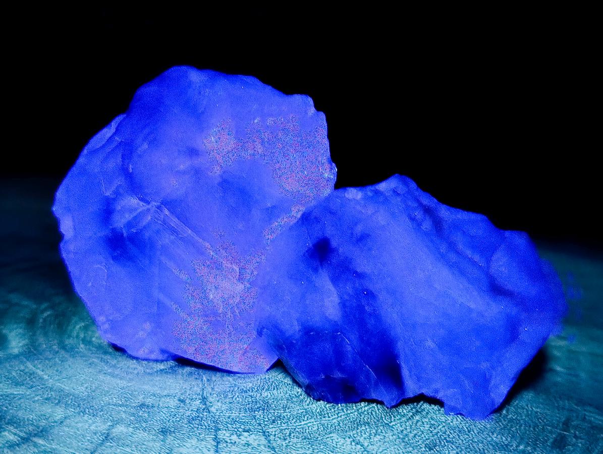 Natural Watermelon Fluorite Cobbed Specimens x 12 From Uis, Namibia