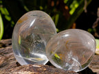Polished Clear Quartz Crystal Galets x 24 From Madagascar