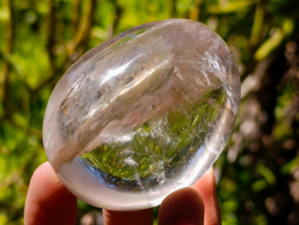 Polished Clear Quartz Crystal Galets x 24 From Madagascar