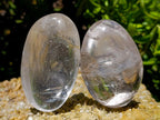 Polished Clear Quartz Crystal Galets x 24 From Madagascar