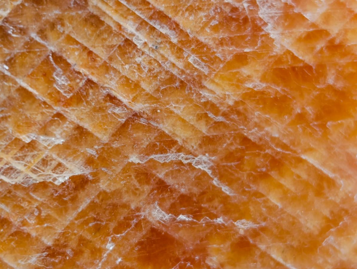 Natural Rhombohedral Sunset Orange Calcite Specimens x 12 From Spitzkop, Namibia - Toprock Gemstones and Minerals 