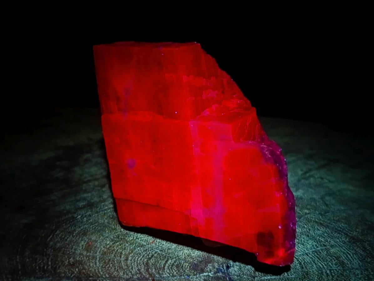 Natural Rhombohedral Sunset Orange Calcite Specimens x 12 From Spitzkop, Namibia - Toprock Gemstones and Minerals 