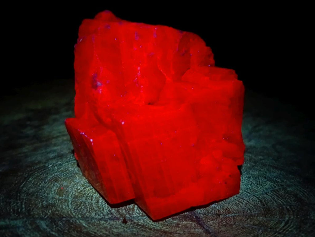 Natural Rhombohedral Sunset Orange Calcite Specimens x 12 From Spitzkop, Namibia - Toprock Gemstones and Minerals 