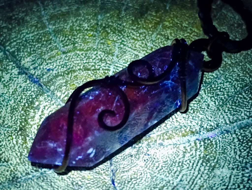 Hand Made Sodalite Copper Wire Wrapped Stone Necklaces x 12 From Namibia - Toprock Gemstones and Minerals 