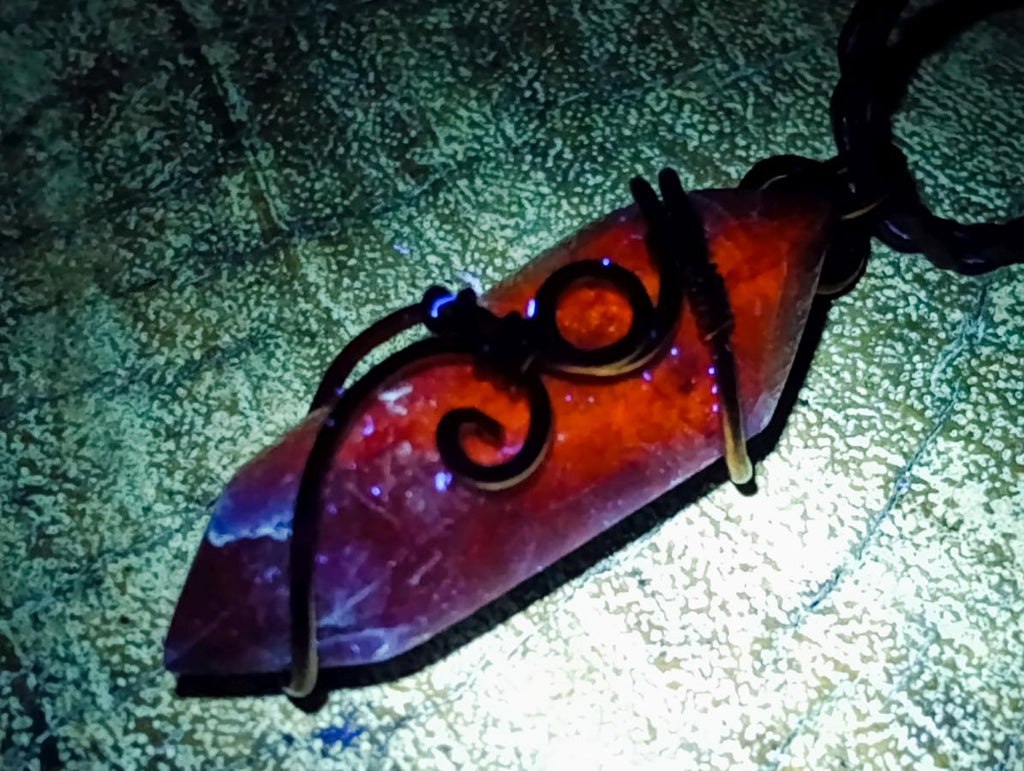 Hand Made Sodalite Copper Wire Wrapped Stone Necklaces x 12 From Namibia - Toprock Gemstones and Minerals 