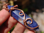 Hand Made Sodalite Copper Wire Wrapped Stone Necklaces x 12 From Namibia - Toprock Gemstones and Minerals 