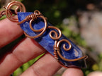 Hand Made Sodalite Copper Wire Wrapped Stone Necklaces x 12 From Namibia - Toprock Gemstones and Minerals 