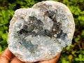 Natural Blue Celestite Cluster Specimens x 2 From Sakoany, Madagascar - Toprock Gemstones and Minerals 