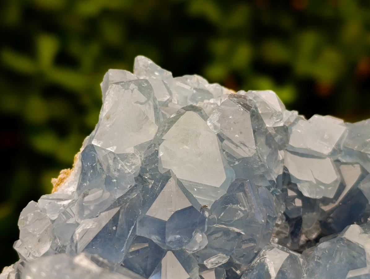 Natural Blue Celestite Cluster Specimens x 2 From Sakoany, Madagascar - Toprock Gemstones and Minerals 