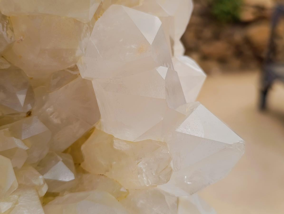 Natural XL White Madagascar Quartz Crystal Cluster x 1 From Madagascar - Toprock Gemstones and Minerals 