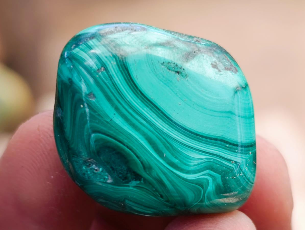 Polished Flower Banded Malachite Free Forms x 70 From Congo