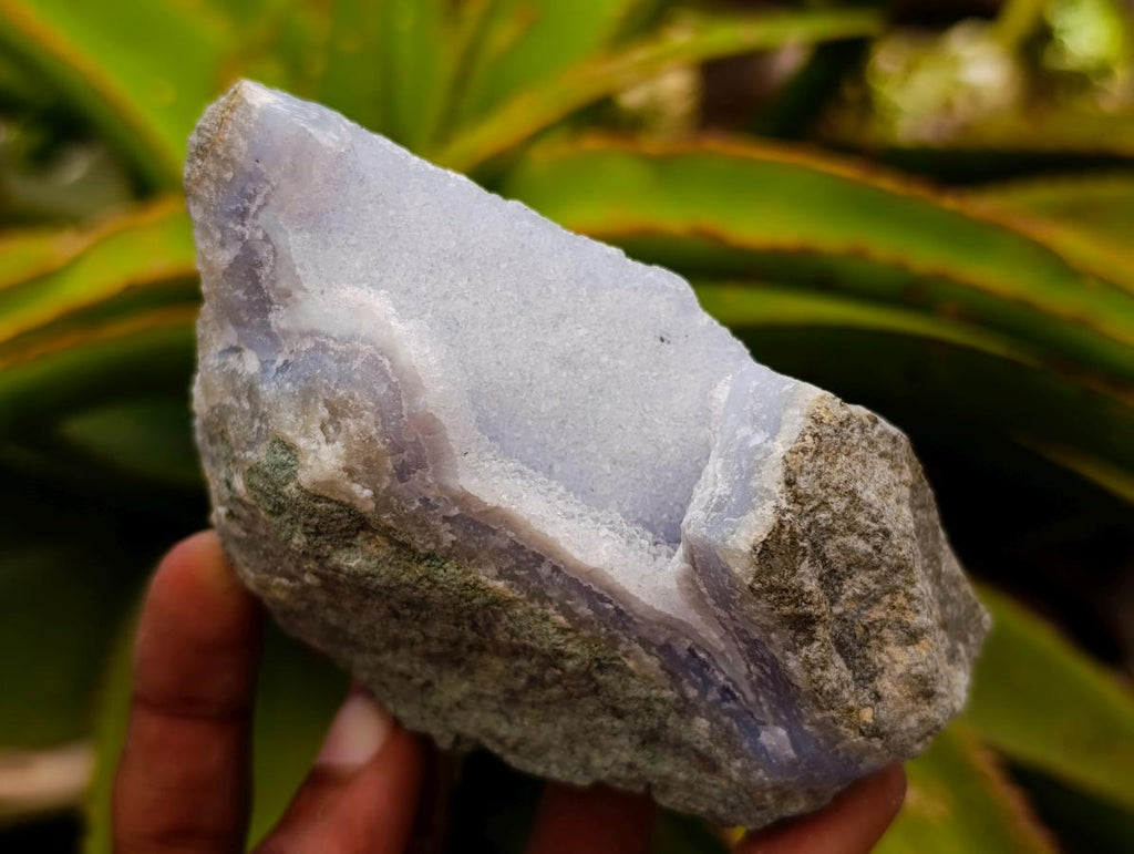 Natural Blue Lace Agate Geode Specimens x 6 From Nsanje, Malawi - Toprock Gemstones and Minerals 