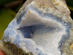Natural Blue Lace Agate Geode Specimens x 6 From Nsanje, Malawi - Toprock Gemstones and Minerals 