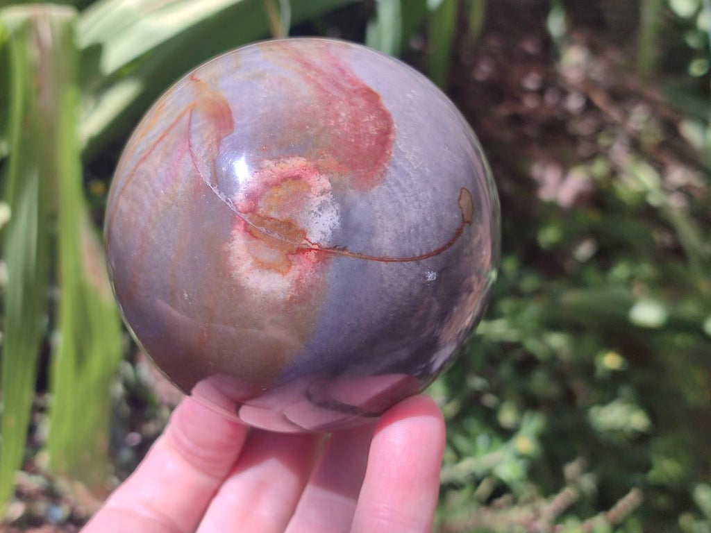 Polished Polychrome Jasper Spheres x 3 From NW Coast, Madagascar - Toprock Gemstones and Minerals 