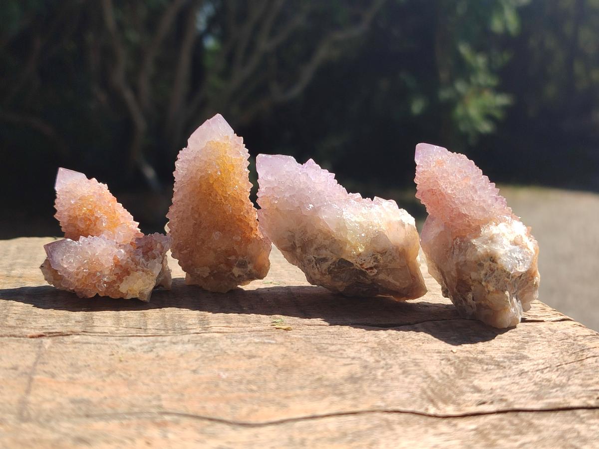 Natural Lilac Spirit Quartz Clusters And Crystals x 28 From Boekenhouthoek, South Africa