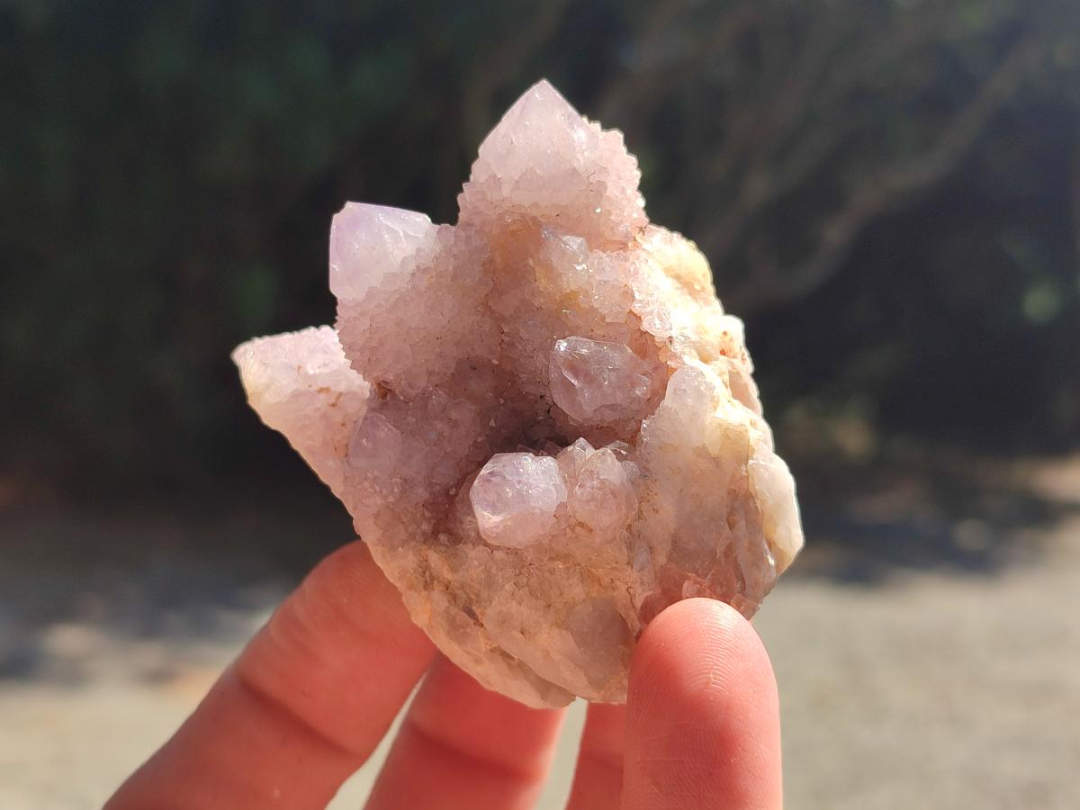Natural Lilac Spirit Quartz Clusters And Crystals x 28 From Boekenhouthoek, South Africa