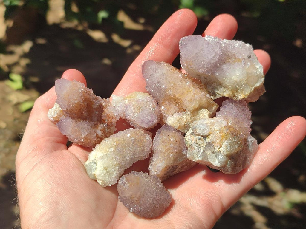 Natural Lilac Spirit Quartz Clusters And Crystals x 28 From Boekenhouthoek, South Africa