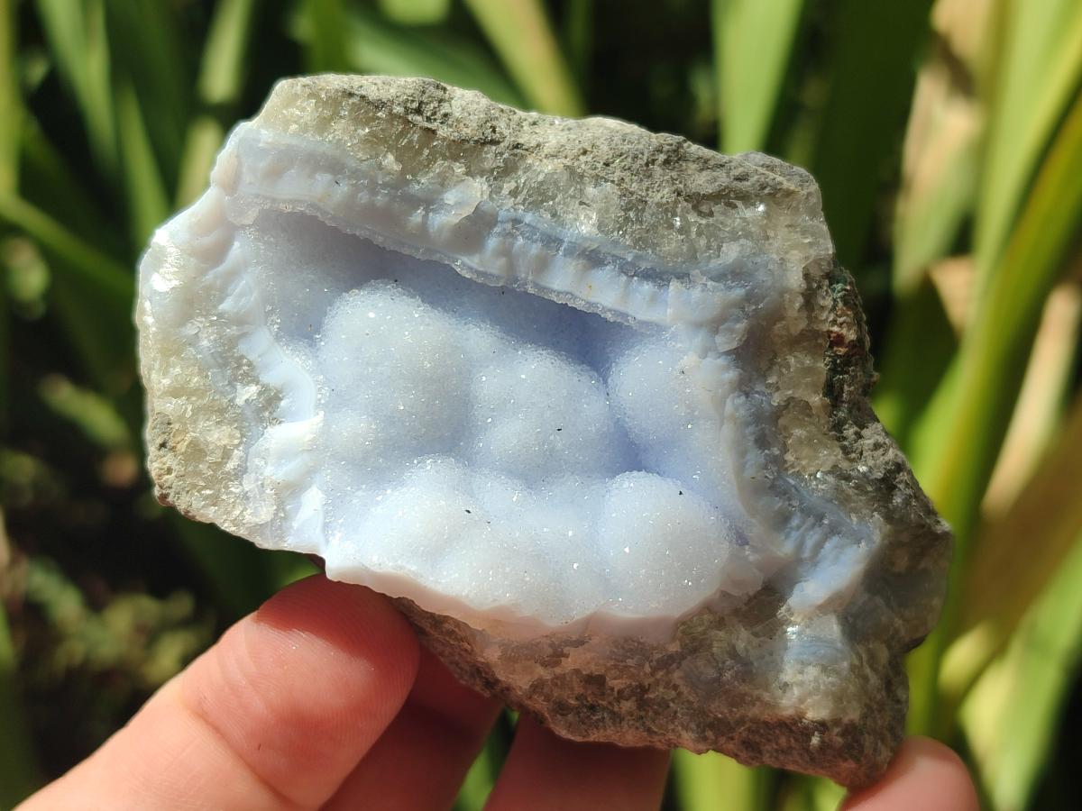 Natural Blue Lace Agate Geodes and Clusters Specimens x 12 From Nsanje, Malawi