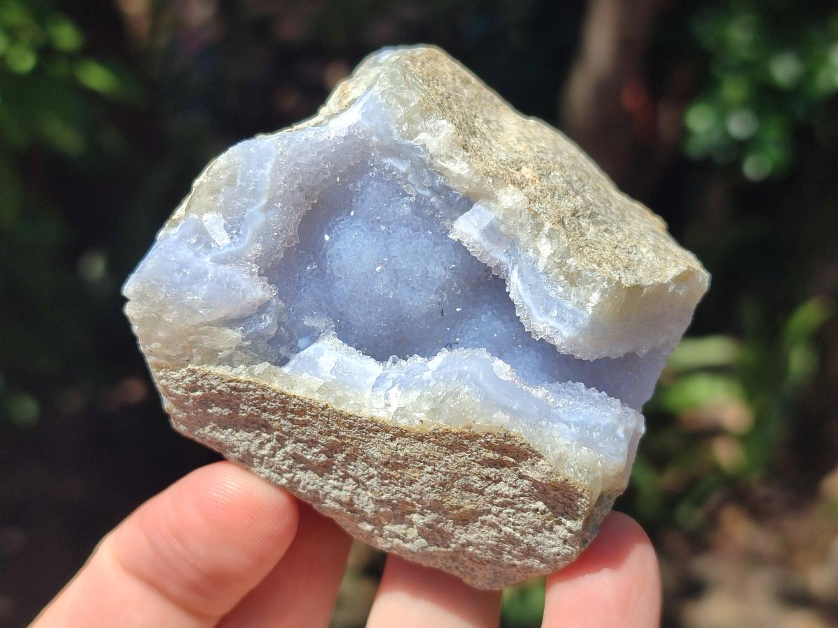 Natural Blue Lace Agate Geodes and Clusters Specimens x 12 From Nsanje, Malawi