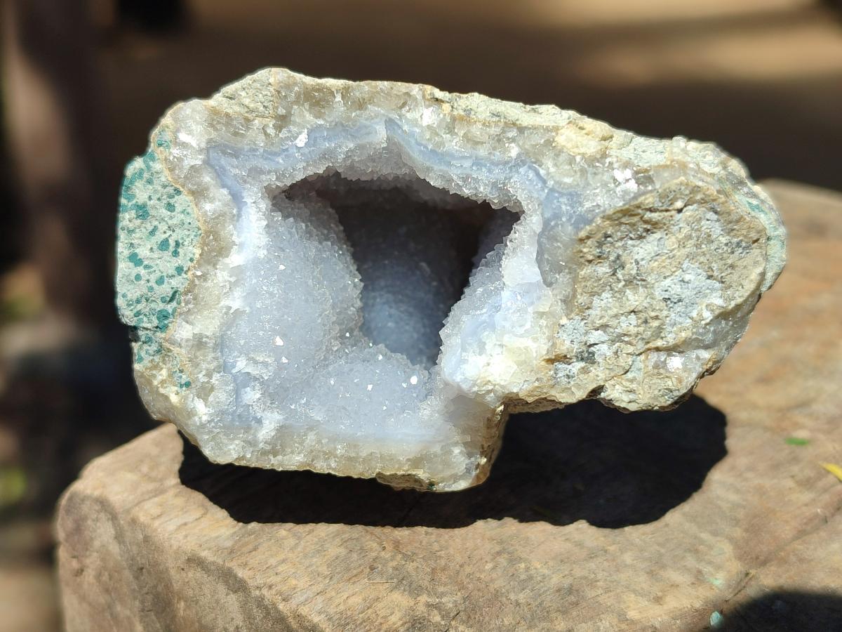 Natural Blue Lace Agate Geodes and Clusters Specimens x 12 From Nsanje, Malawi