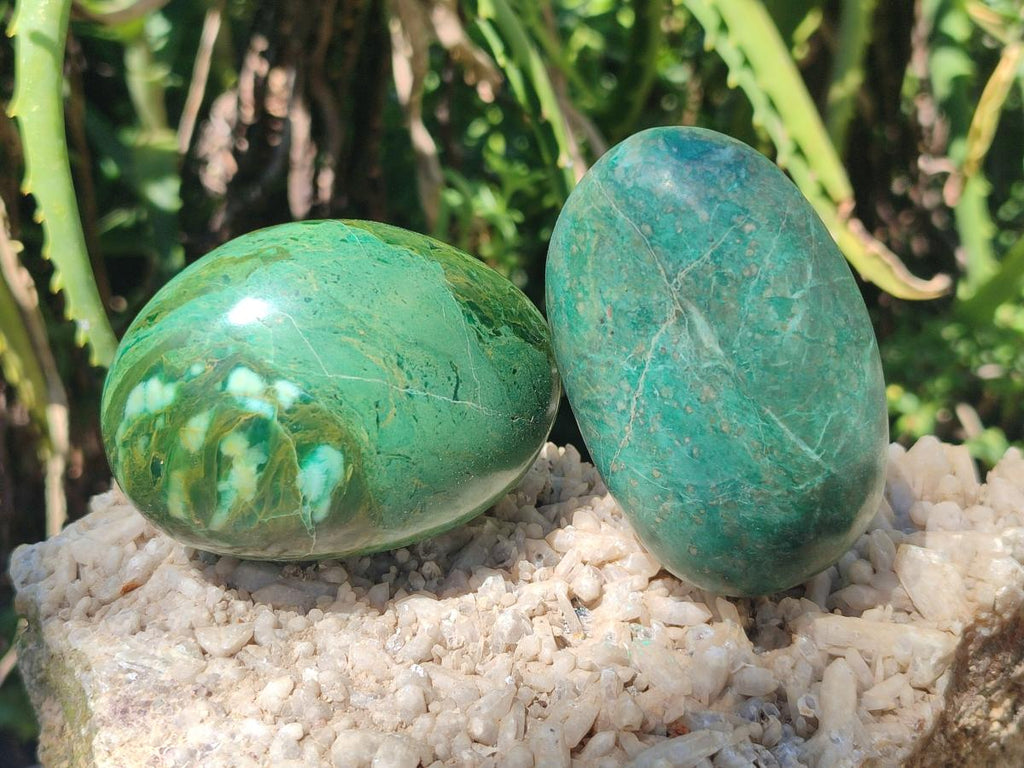 Polished Verdite Free Forms x 12 From Zimbabwe