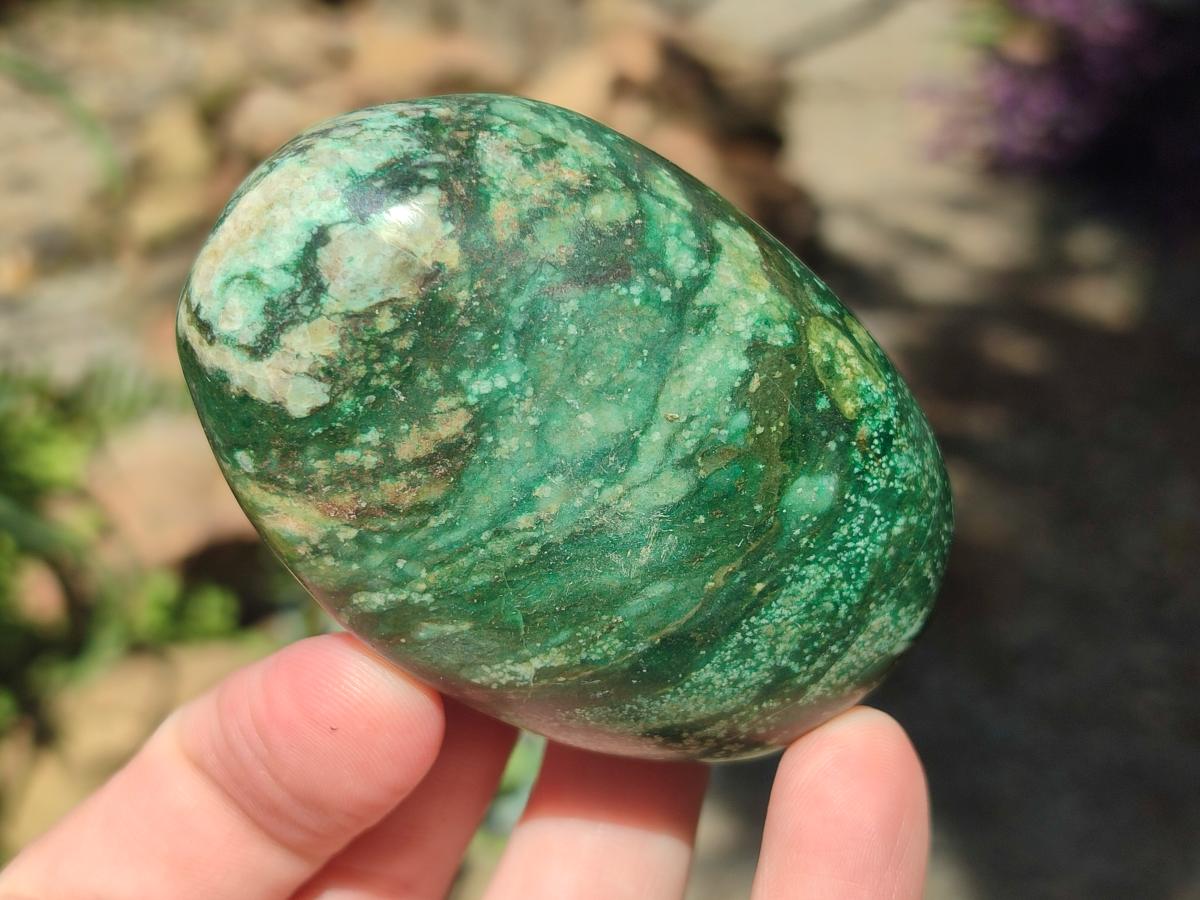 Polished Verdite Free Forms x 12 From Zimbabwe