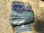 Polished Watermelon Fluorite Slices x 2 From Uis, Namibia