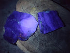 Polished Watermelon Fluorite Slices x 2 From Uis, Namibia