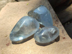 Polished Mini Blue Celestite Free Forms x 70 From Sakoany, Madagascar