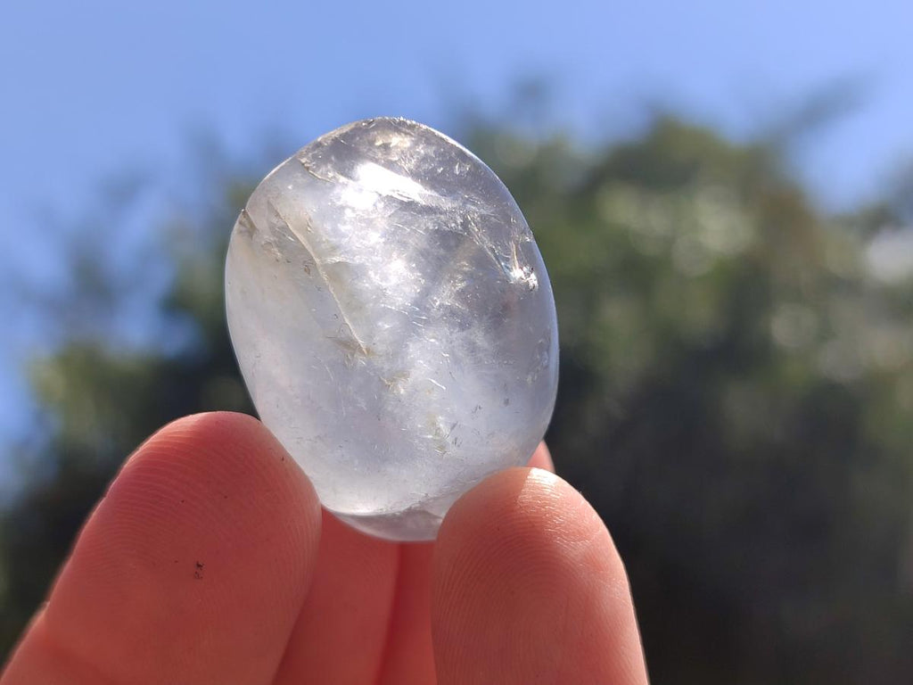 Polished Mini Blue Celestite Free Forms x 70 From Sakoany, Madagascar