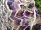 Polished Large Purple Chevron Amethyst Standing Free Form x 1 From Madagascar
